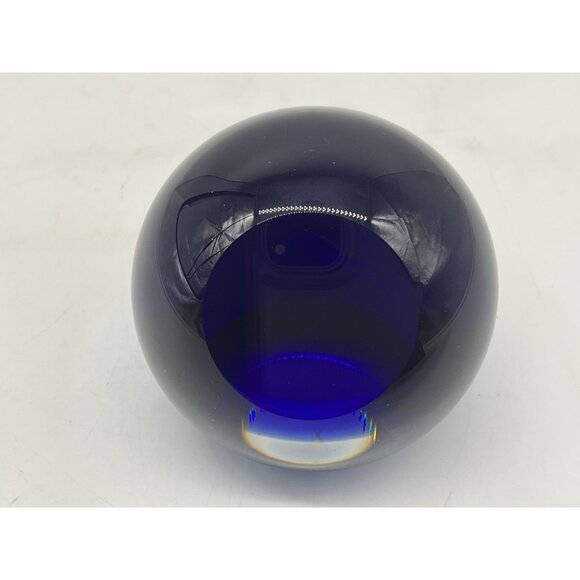 Glass Eye Studio Paperweight Seattle Yacht Club 2008- 2009 Gold Flecks Collectib - Picture 8 of 12